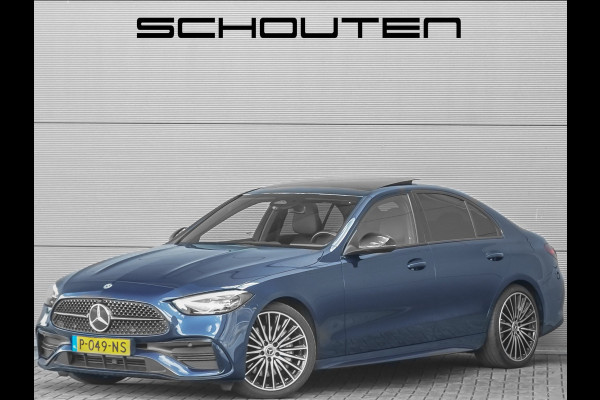 Mercedes-Benz C-Klasse 200 Launch Edition AMG Line Pano Burmester Trekhaak Camera Stoelverw
