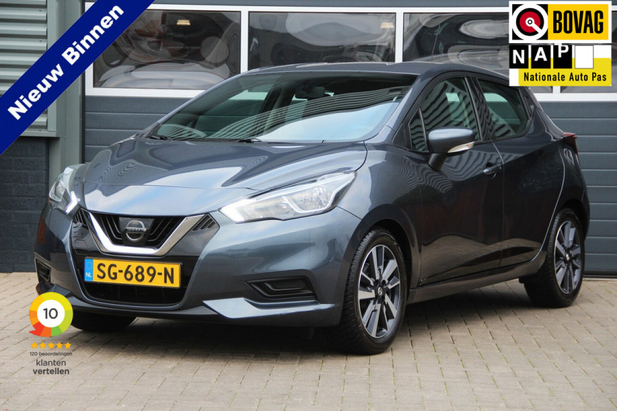 Nissan Micra 0.9 IG-T Acenta CarPlay | Airco | Cruise | Brake Assist | Rijbaan assist | Sportstuurwiel