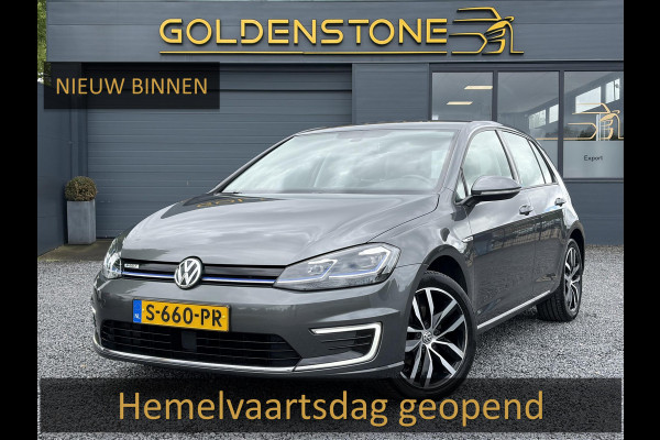 Volkswagen e-Golf e-Golf 1e Eigenaar,SOH % 84.64,Navi,Camera,Draadloos Opladen,Dealer Onderhouden,Clima,Adaptief Cruise,Carplay,Lm velgen,Apk tot 04-2027