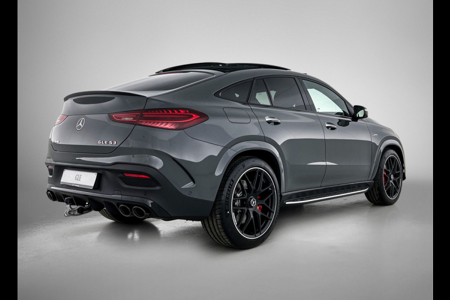 Mercedes-Benz GLE Coupé AMG 53 Hybrid 4MATIC+ Night Edition Premium Plus | Winterpakket | Remklauwen in rood | Sierelementen AMG carbon | MAGIC VISION CONTROL | Stoelverwarming | Trekhaak | Dashcam | 22 inch kruisspaaks AMG-velgen | AMG tankdop in chroom | Panoramaschuifdak | 360° camera |