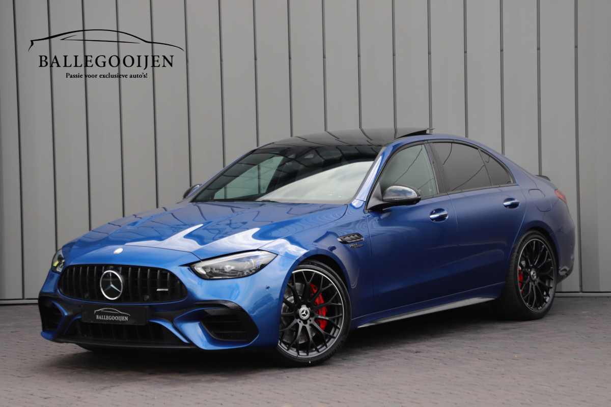 Mercedes-Benz C-Klasse AMG 63 S E Performance | 680PK | Head-up | Carbon int+ext | Schaalstoelen | Burmester | AMG Drivers-package | Keyless | 2023.