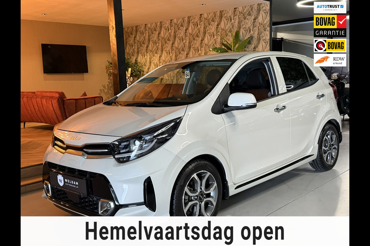 Kia Picanto 1.2 GT-Line Garantie Carplay Camera Leder StuurVW StoelVW Keyless Cruise Navi Clima Led Dab Rijklaar