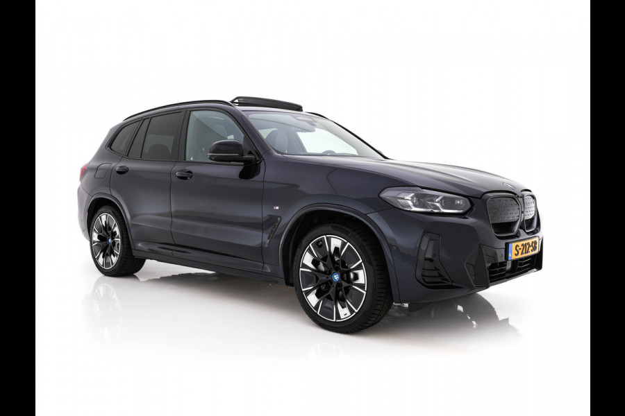 BMW iX3 High Executive 80 kWh [ 3-Fase ] (INCL.BTW) Aut. *PANO | HEAD-UP | LEATHER | ADAPTIVE-CRUISE | FULL-LED | HARMAN/KARDON | TOP-VIEW | BLIND-SPOT | DIGI-COCKPIT | HEATED-COMFORTSEATS | DAB+ | NAVI-FULLMAP | 20''ALU*