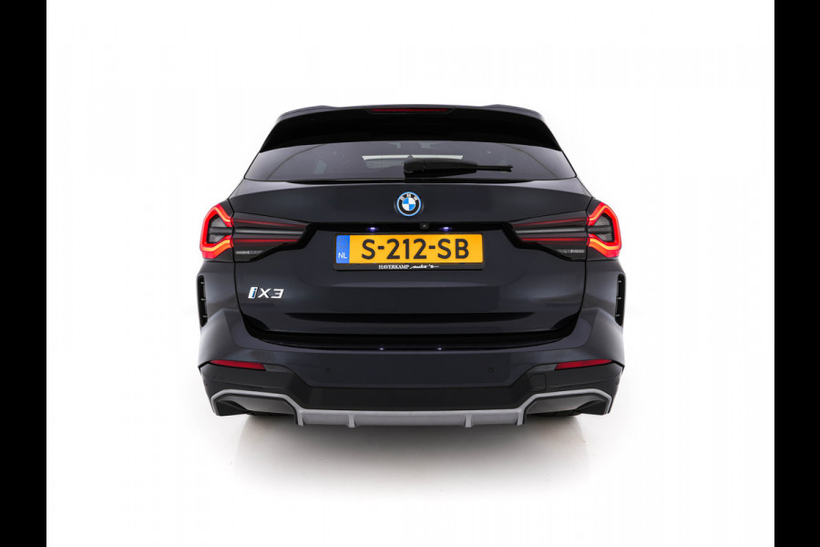 BMW iX3 High Executive 80 kWh [ 3-Fase ] (INCL.BTW) Aut. *PANO | HEAD-UP | LEATHER | ADAPTIVE-CRUISE | FULL-LED | HARMAN/KARDON | TOP-VIEW | BLIND-SPOT | DIGI-COCKPIT | HEATED-COMFORTSEATS | DAB+ | NAVI-FULLMAP | 20''ALU*