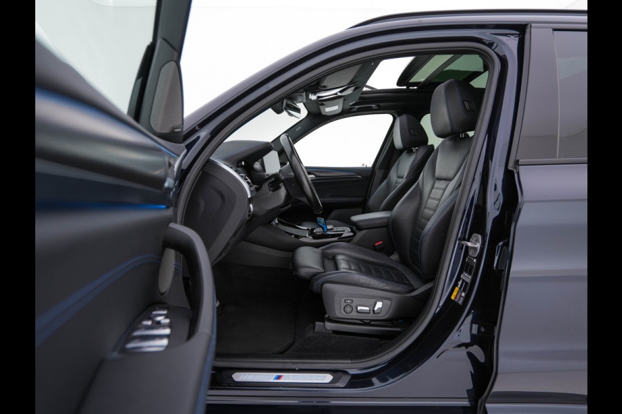 BMW iX3 High Executive 80 kWh [ 3-Fase ] (INCL.BTW) Aut. *PANO | HEAD-UP | LEATHER | ADAPTIVE-CRUISE | FULL-LED | HARMAN/KARDON | TOP-VIEW | BLIND-SPOT | DIGI-COCKPIT | HEATED-COMFORTSEATS | DAB+ | NAVI-FULLMAP | 20''ALU*