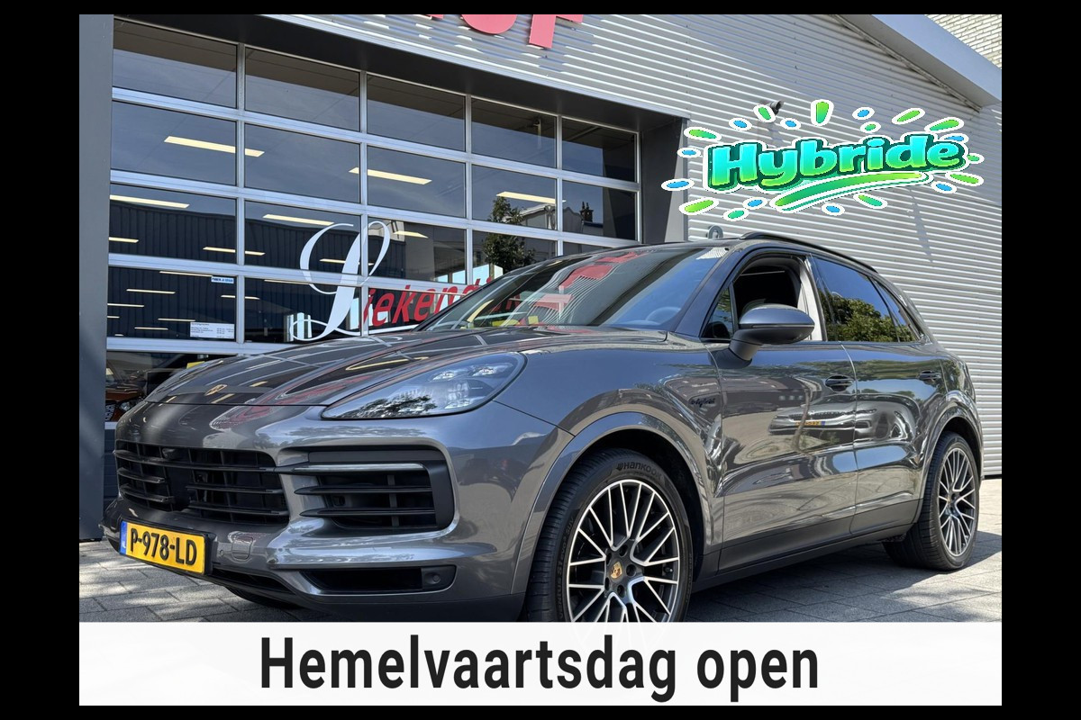 Porsche Cayenne 3.0 E-Hybrid SPORT - Panorama dak I Sport pakket I Leer I Airco I 21"Sport velgen I Black Trim I Nacht camera