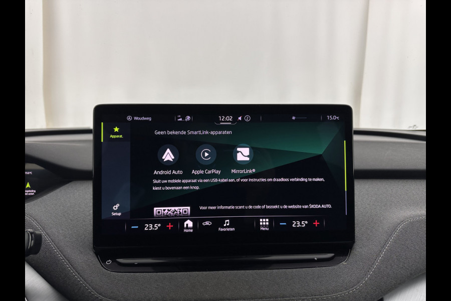 Škoda ENYAQ iV 60 [ 3-Fase ] (INCL-BTW) *LEATHER-FABRIC | FULL-LED | DIGI-COCKPIT | CAMERA | KEYLESS | NAVI-FULLMAP | AMBIENT-LIGHT | ECC | HEATED-COMFORTSEATS | PRIVACY-GLASS | DAB+ | PDC | CRUISE | 19"ALU*