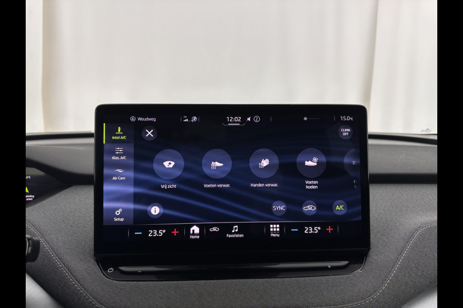Škoda ENYAQ iV 60 [ 3-Fase ] (INCL-BTW) *LEATHER-FABRIC | FULL-LED | DIGI-COCKPIT | CAMERA | KEYLESS | NAVI-FULLMAP | AMBIENT-LIGHT | ECC | HEATED-COMFORTSEATS | PRIVACY-GLASS | DAB+ | PDC | CRUISE | 19"ALU*