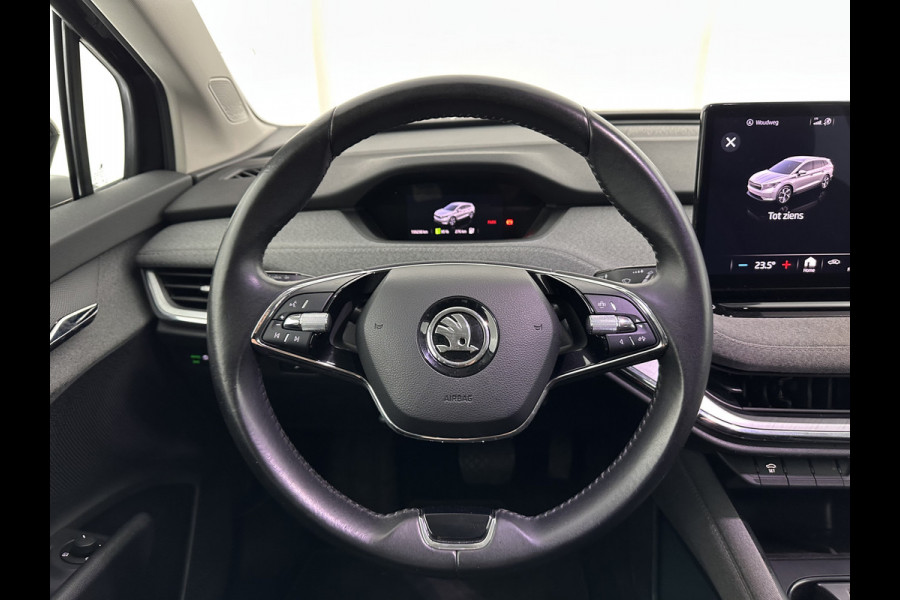Škoda ENYAQ iV 60 [ 3-Fase ] (INCL-BTW) *LEATHER-FABRIC | FULL-LED | DIGI-COCKPIT | CAMERA | KEYLESS | NAVI-FULLMAP | AMBIENT-LIGHT | ECC | HEATED-COMFORTSEATS | PRIVACY-GLASS | DAB+ | PDC | CRUISE | 19"ALU*