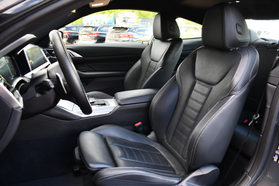 BMW 4 Serie Coupé 420i M-Sport | NL-auto | Dravitgrau | 19inch | Laser | El-klep