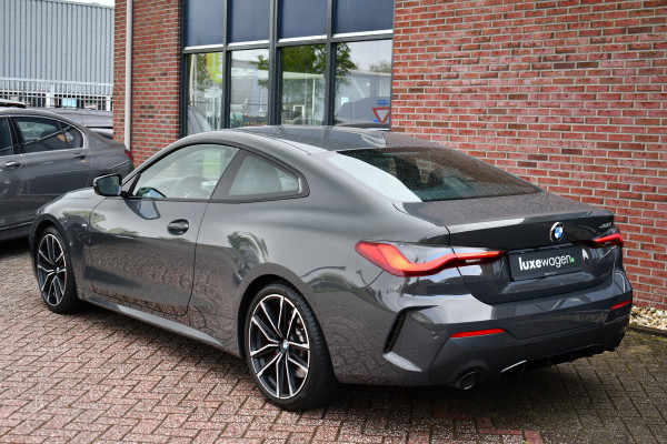 BMW 4 Serie Coupé 420i M-Sport | NL-auto | Dravitgrau | 19inch | Laser | El-klep