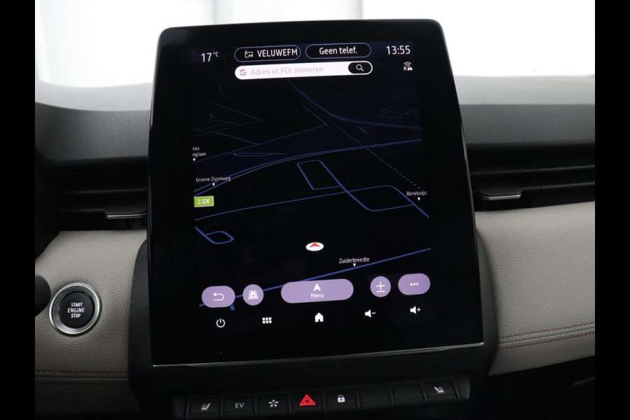 Renault Clio 1.6 E-Tech Hybrid 140 Initiale Paris | Leder | Stoelverwarming | Carplay | Keyless | Park Assist | Full LED | Navigatie | Climate control | Stuurverwarming | DAB | Bluetooth
