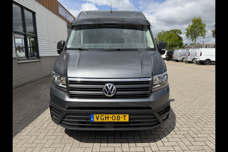 Volkswagen Crafter 35 2.0 TDI 177pk L3H3 ( L2H2 ) DC 6 persoons Comfortline / euro 6 / bpm vrij / vaste prijs rijklaar € 31.950 ex btw / lease vanaf € 521 / airco / cruise / grijs metallic !