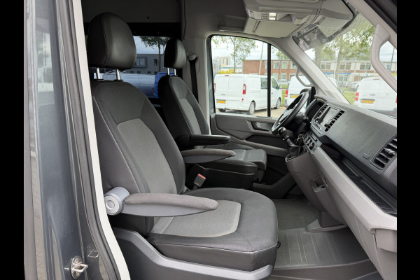 Volkswagen Crafter 35 2.0 TDI 177pk L3H3 ( L2H2 ) DC 6 persoons Comfortline / euro 6 / bpm vrij / vaste prijs rijklaar € 31.950 ex btw / lease vanaf € 521 / airco / cruise / grijs metallic !