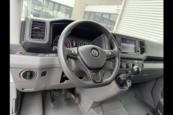 Volkswagen Crafter 35 2.0 TDI 177pk L3H3 ( L2H2 ) DC 6 persoons Comfortline / euro 6 / bpm vrij / vaste prijs rijklaar € 31.950 ex btw / lease vanaf € 521 / airco / cruise / grijs metallic !