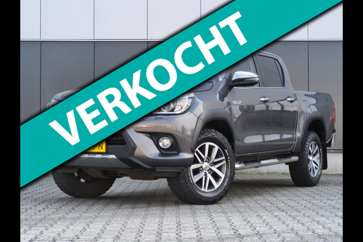 Toyota Hilux 2.4 D-4D-F DOUBLE CAB AUTOMAAT LEER 3200KG TREKHAAK CLIMATE CRUISE
