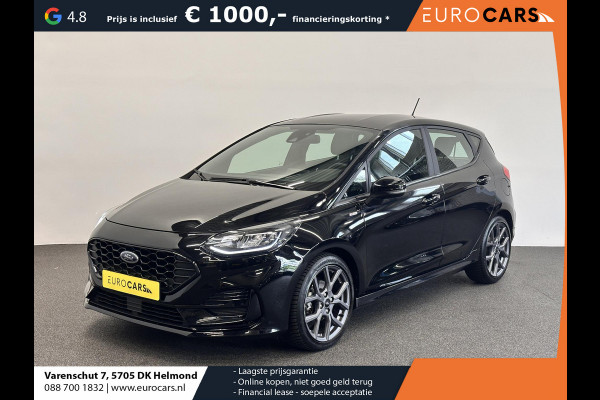 Ford Fiesta 1.0 EcoBoost Hybrid ST-Line Facelift! Airco ECC Navi Carplay PDC + Camera Achter LM Velgen 17" Full LED Keyless Stoel/Stuurwielverwarming