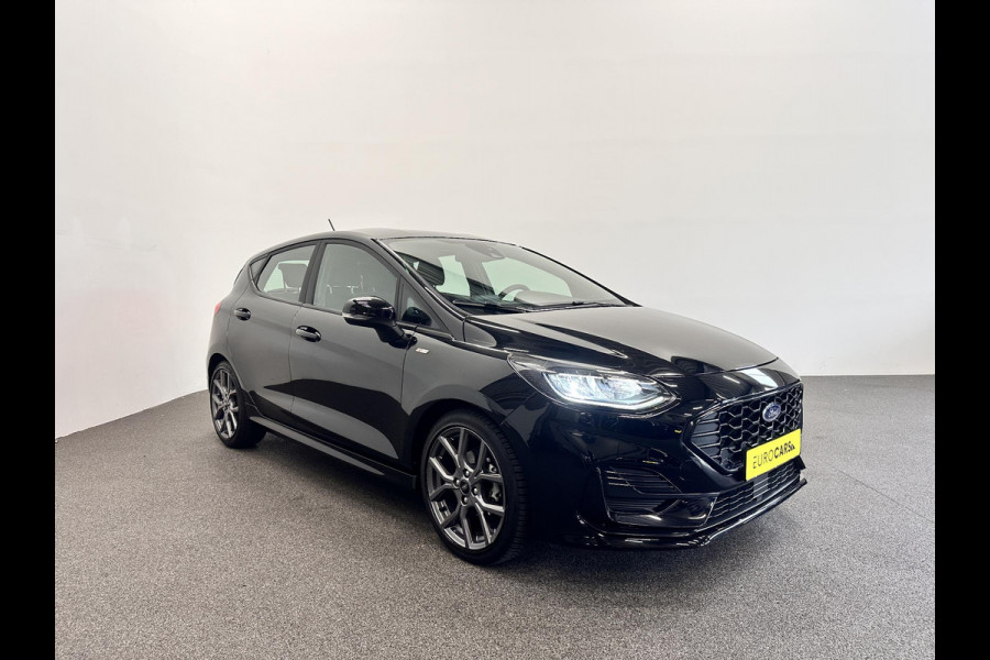 Ford Fiesta 1.0 EcoBoost Hybrid ST-Line Facelift! Airco ECC Navi Carplay PDC + Camera Achter LM Velgen 17" Full LED Keyless Stoel/Stuurwielverwarming