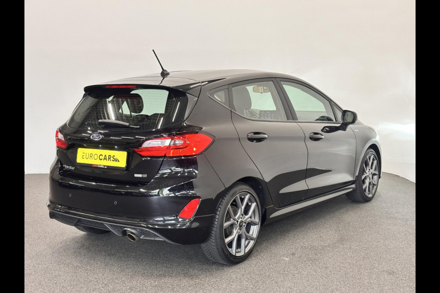 Ford Fiesta 1.0 EcoBoost Hybrid ST-Line Facelift! Airco ECC Navi Carplay PDC + Camera Achter LM Velgen 17" Full LED Keyless Stoel/Stuurwielverwarming