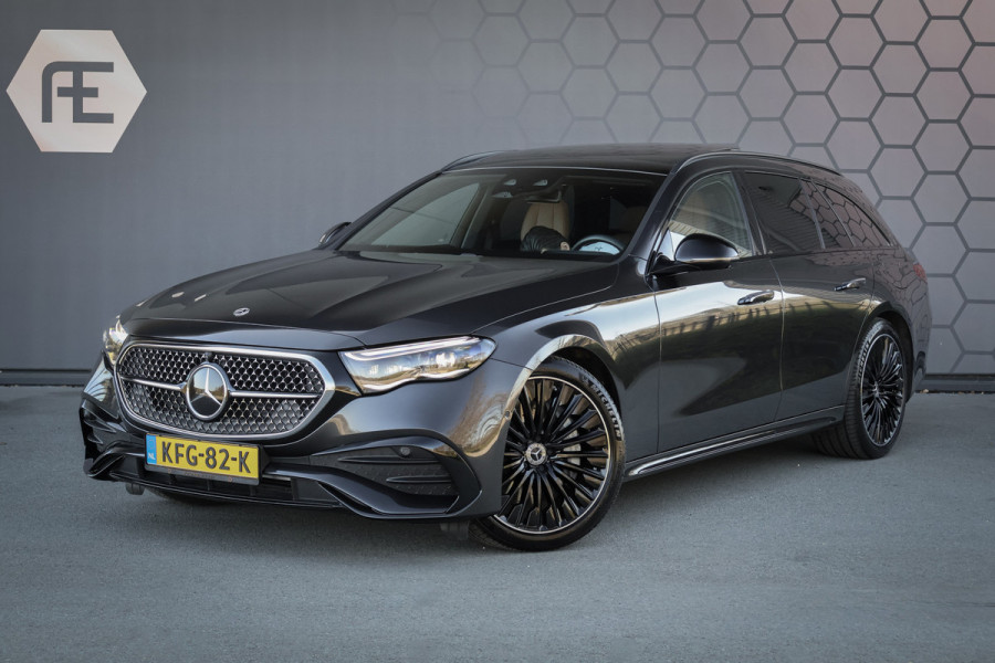 Mercedes-Benz E-Klasse Estate 300 e AMG Line | AIRMATIC | BURMESTER 4D | HYPERSCREEN | ADAPTIVE | STOELVERWARMING & VERKOELING & MASSAGE | STUURVERWARM MULTICONTOUR ZETELS | HEAD UP | DUBBEL GLAS | AC+DC LADEN | VERLICHTE GRILLE |  TREKHAAK | 360 CAMERA | 300e