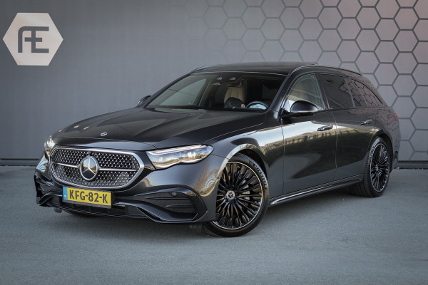 Mercedes-Benz E-Klasse Estate 300 e AMG Line | AIRMATIC | BURMESTER 4D | HYPERSCREEN | ADAPTIVE | STOELVERWARMING & VERKOELING & MASSAGE | STUURVERWARM MULTICONTOUR ZETELS | HEAD UP | DUBBEL GLAS | AC+DC LADEN | VERLICHTE GRILLE |  TREKHAAK | 360 CAMERA | 300e