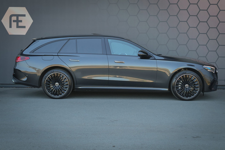 Mercedes-Benz E-Klasse Estate 300 e AMG Line | AIRMATIC | BURMESTER 4D | HYPERSCREEN | ADAPTIVE | STOELVERWARMING & VERKOELING & MASSAGE | STUURVERWARM MULTICONTOUR ZETELS | HEAD UP | DUBBEL GLAS | AC+DC LADEN | VERLICHTE GRILLE |  TREKHAAK | 360 CAMERA | 300e