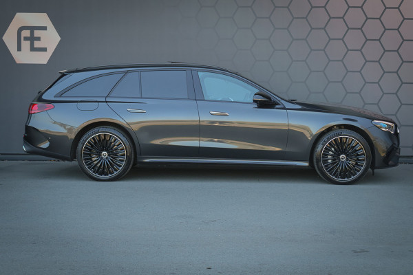 Mercedes-Benz E-Klasse Estate 300 e AMG Line | AIRMATIC | BURMESTER 4D | HYPERSCREEN | ADAPTIVE | STOELVERWARMING & VERKOELING & MASSAGE | STUURVERWARM MULTICONTOUR ZETELS | HEAD UP | DUBBEL GLAS | AC+DC LADEN | VERLICHTE GRILLE |  TREKHAAK | 360 CAMERA | 300e