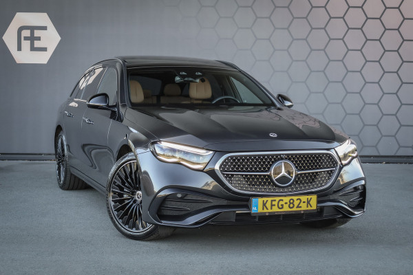 Mercedes-Benz E-Klasse Estate 300 e AMG Line | AIRMATIC | BURMESTER 4D | HYPERSCREEN | ADAPTIVE | STOELVERWARMING & VERKOELING & MASSAGE | STUURVERWARM MULTICONTOUR ZETELS | HEAD UP | DUBBEL GLAS | AC+DC LADEN | VERLICHTE GRILLE |  TREKHAAK | 360 CAMERA | 300e