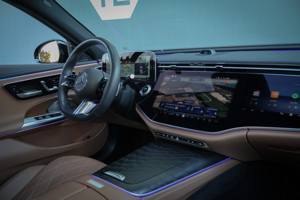 Mercedes-Benz E-Klasse Estate 300 e AMG Line | AIRMATIC | BURMESTER 4D | HYPERSCREEN | ADAPTIVE | STOELVERWARMING & VERKOELING & MASSAGE | STUURVERWARM MULTICONTOUR ZETELS | HEAD UP | DUBBEL GLAS | AC+DC LADEN | VERLICHTE GRILLE |  TREKHAAK | 360 CAMERA | 300e