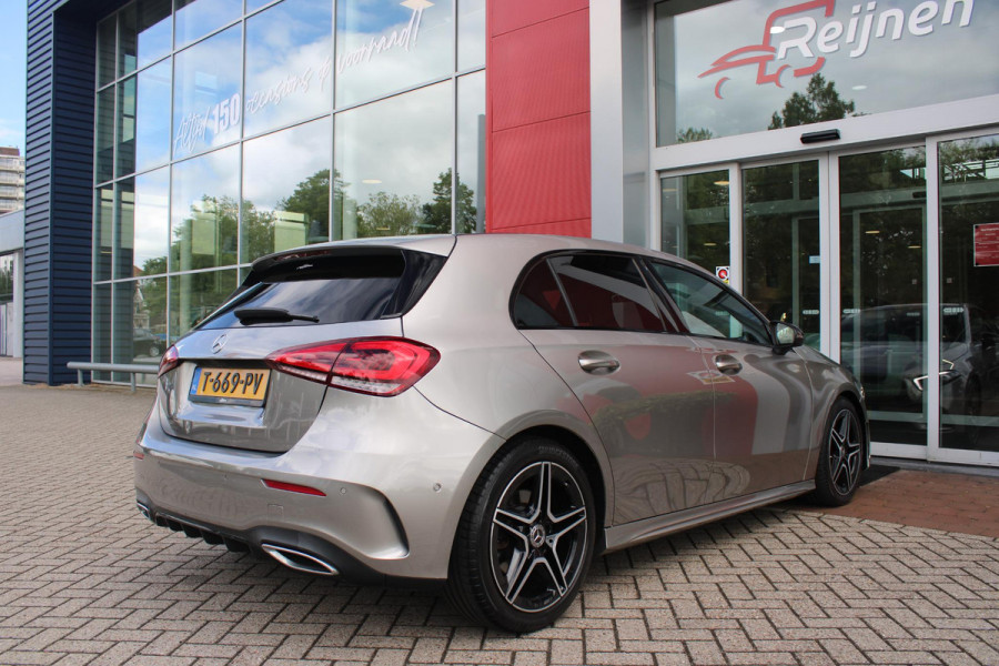 Mercedes-Benz A-Klasse 220 190PK AUTOMAAT BUSINESS SOLUTION AMG | PANORAMA SCHUIF/KANTEL DAK | SFEER VERLICHTING VOOR + ACHTER | STOEL VERWARMING OP BEIDE VOORSTOELEN | MULTIBEAM LED KOPLAMPEN | ACHTERUITRIJ CAMERA | APPLE CARPLAY/ANDROID AUTO | NAVIGATIE | CRUISE CONTROL | NIGHT PAKKET | VERKEERSLICHTEN WEERGAVE | 17" LICHTMETALEN VELGEN AMG | HEMELBEKLEDING ZWART | MBUX MULTIMEDIA SYSTEEM | SPORTSTOELEN | PARKEERSENSOREN VOOR + ACHTER | DRAADLOZE TELEFOONLADER |
