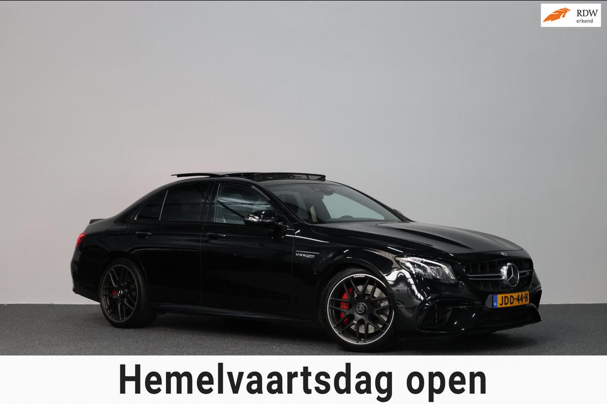 Mercedes-Benz E-Klasse AMG 63 S 4MATIC+ 612+PK LED/VIRTUAL/SFEER/LUCHT/PANO/LEER+S.VERWARMING/360/ACC/ECC/12 MDN GARANTIE!