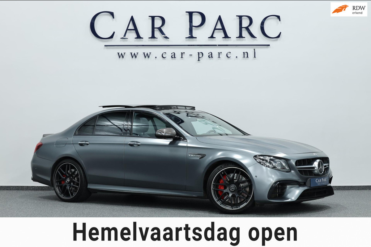 Mercedes-Benz E-Klasse AMG 63 S 4MATIC+ 612+PK MATT/MASSAGE/VIRTUAL/SFEER/LUCHT/PANO/360/ACC/ECC/12 MDN GARANTIE!