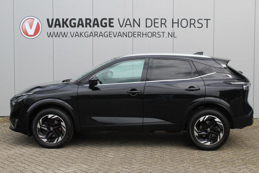 Nissan QASHQAI 1.3-158pk MHEV Xtronic N-Connecta AUTOMAAT ! Gun u het comfort en gemak van deze prachtige automaat ! Navigatie, Cruise Cntrl, Autm. airco dual, Camera, Dodehoek assist, Winter Pack, All Season banden, Digitaal dashboard, LED verlichting etc.