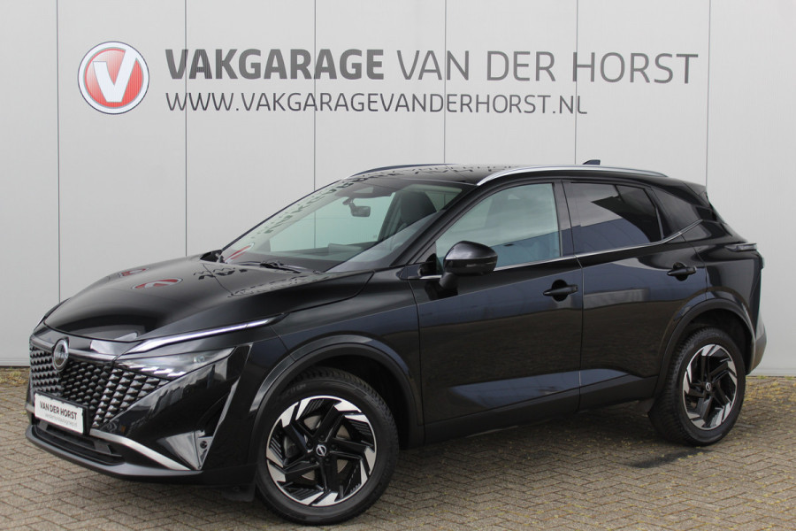 Nissan QASHQAI 1.3-158pk MHEV Xtronic N-Connecta AUTOMAAT ! Gun u het comfort en gemak van deze prachtige automaat ! Navigatie, Cruise Cntrl, Autm. airco dual, Camera, Dodehoek assist, Winter Pack, All Season banden, Digitaal dashboard, LED verlichting etc.