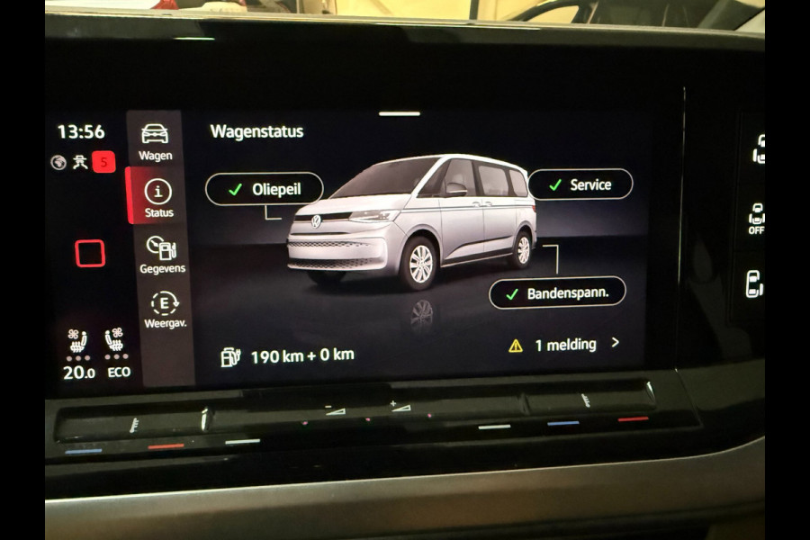 Volkswagen Multivan 1.4 eHybrid BULLI ADAPTIVE-ONDERSTEL/STOELMASSAGE+VENTILATIE/LEDER/H-KARDON/H-UP/DAB/TREKH/CARPLAY///