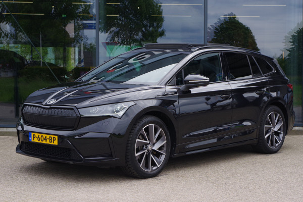 Škoda ENYAQ iV 60 Sportline 180 PK, 90% SOH, Panoramadak, Adap. Cruise Control, Stoelverwarming, Camera