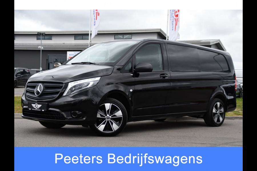 Mercedes-Benz Vito 116 CDI L3 DC Black Edition Cruise, Camera, Carplay, LED, 164pk, Leder, Stoelverwarming, Multimedia, Uniek!
