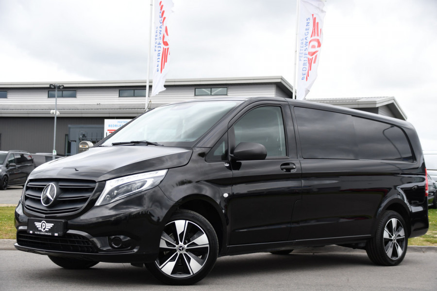 Mercedes-Benz Vito 116 CDI L3 DC Black Edition Cruise, Camera, Carplay, LED, 164pk, Leder, Stoelverwarming, Multimedia, Uniek!