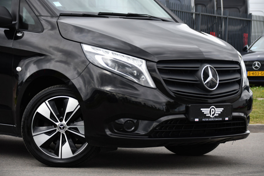 Mercedes-Benz Vito 116 CDI L3 DC Black Edition Cruise, Camera, Carplay, LED, 164pk, Leder, Stoelverwarming, Multimedia, Uniek!