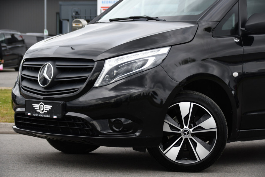 Mercedes-Benz Vito 116 CDI L3 DC Black Edition Cruise, Camera, Carplay, LED, 164pk, Leder, Stoelverwarming, Multimedia, Uniek!