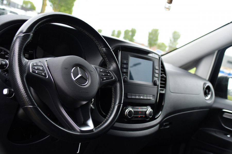 Mercedes-Benz Vito 116 CDI L3 DC Black Edition Cruise, Camera, Carplay, LED, 164pk, Leder, Stoelverwarming, Multimedia, Uniek!