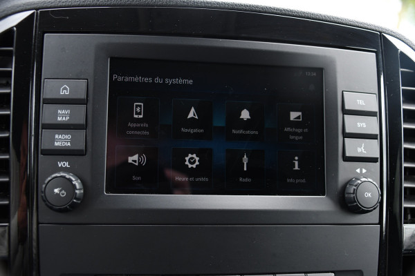 Mercedes-Benz Vito 116 CDI L3 DC Black Edition Cruise, Camera, Carplay, LED, 164pk, Leder, Stoelverwarming, Multimedia, Uniek!