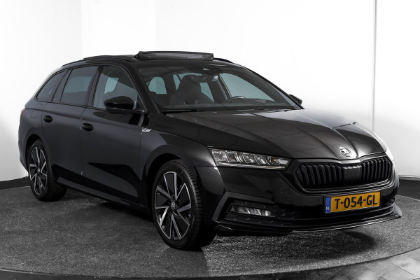 Škoda Octavia Combi 1.5 e-TSI 150 PK Sport Business - Automaat | S/K-Panodak | Elek. Klep | Adapt. Cruise | Head-Up | Stoelverw. | PDC | Camera | NAV + App. Connect | ECC | Elek. Klep | LM 18" |
