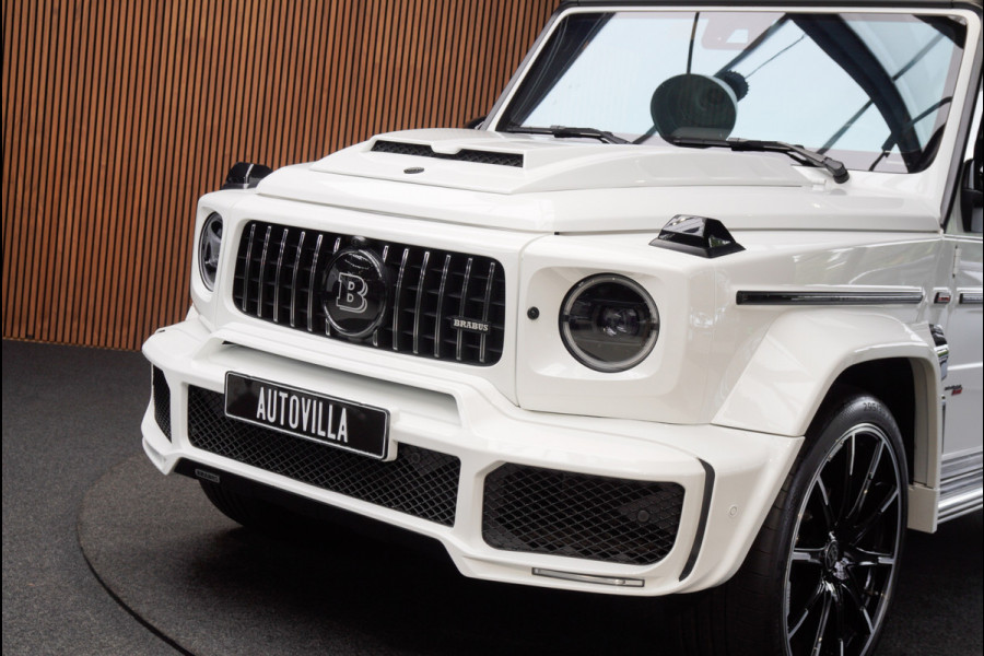 Mercedes-Benz G-Klasse BRABUS 800 Massage Burmester PTS 360° Camera Leer Navi Stoelventilatie Stoelverwarming voor en achter Climate voor & achter Memory seats Distronic Plus Elektr. bedienb. schuif-/ kanteldak PTS LM velgen