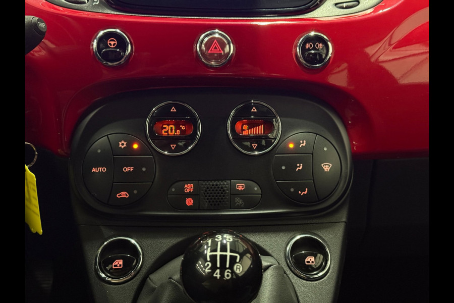 Fiat 500 1.0 Hybrid Club Cruise Led Navi Carplay Airco Sportstoelen Leder