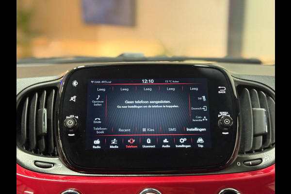 Fiat 500 1.0 Hybrid Club Cruise Led Navi Carplay Airco Sportstoelen Leder
