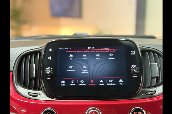 Fiat 500 1.0 Hybrid Club Cruise Led Navi Carplay Airco Sportstoelen Leder