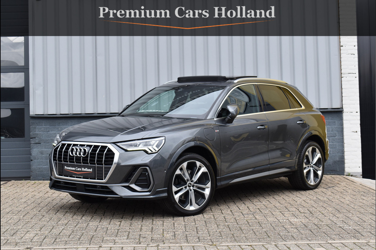 Audi Q3 45 TFSI e S-Line 245 Pk Pano Memory Sfeer Matrix 360 Camera ACC Keyless Vol Lederen Sportstoelen 20 Inch