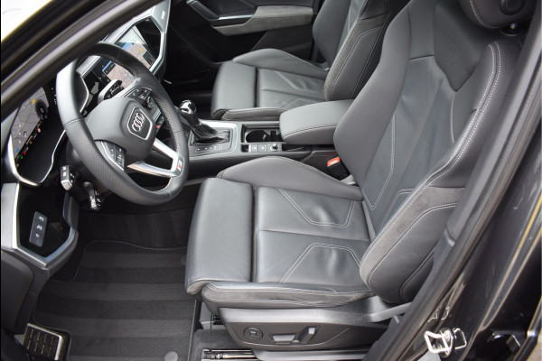 Audi Q3 45 TFSI e S-Line 245 Pk Pano Memory Sfeer Matrix 360 Camera ACC Keyless Vol Lederen Sportstoelen 20 Inch