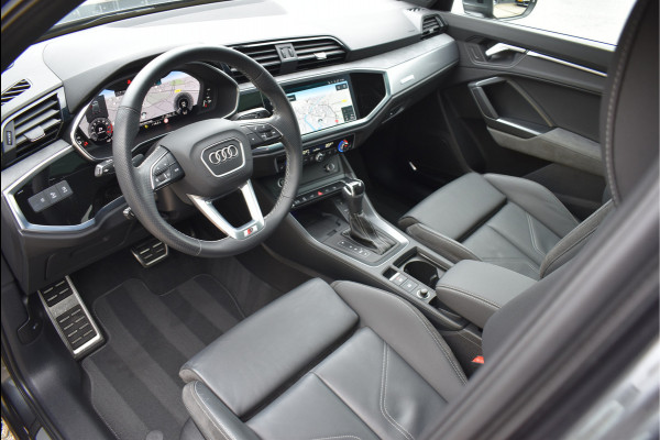 Audi Q3 45 TFSI e S-Line 245 Pk Pano Memory Sfeer Matrix 360 Camera ACC Keyless Vol Lederen Sportstoelen 20 Inch